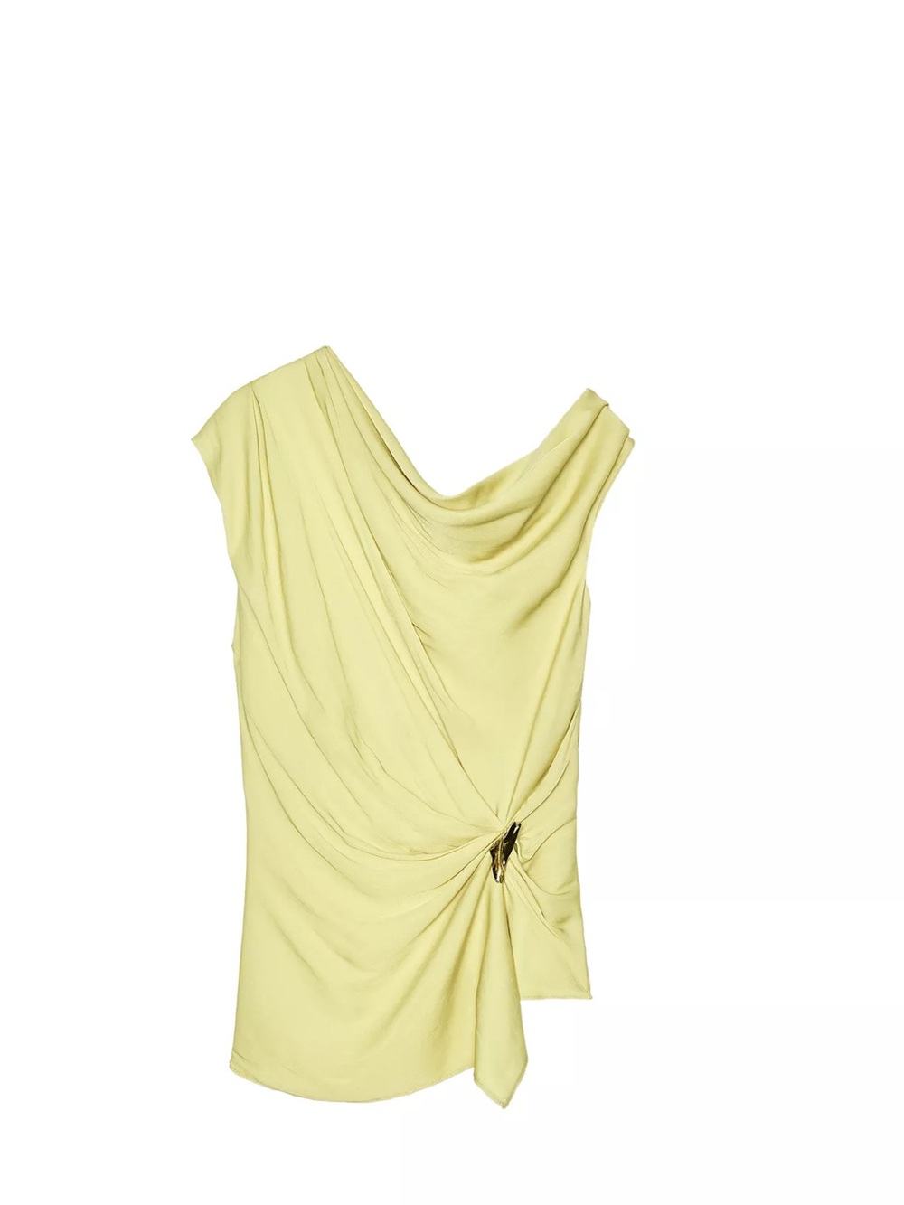 Zara Hardware Satin Effect top